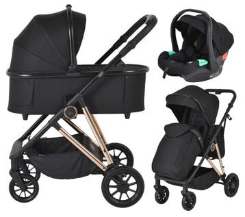 Moni Merci Onyx Black 3-in-1 Kinderwagen met i-Size, Verzenden, Nieuw
