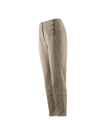 Mango Broek in maat 38 Beige, Mango, Verzenden, Zo goed als nieuw, Beige