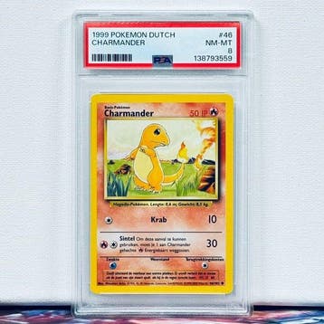 Pokémon Graded card - CHARMANDER #46 - Pokémon - PSA 8, Nieuw