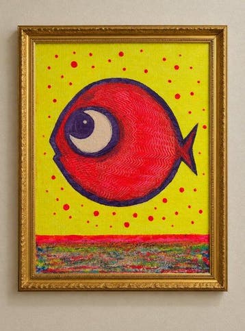 Denis Kuvayev (1971) - Goldfish on golden bottom - No