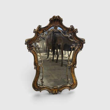 Wandspiegel - Hout, Glas