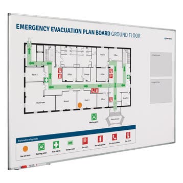 Whiteboard Evacuatie verbeterbord - 60x90 cm, Ophalen of Verzenden, Nieuw in verpakking