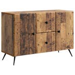 vidaXL Dressoir met lade Oud hout 89 x 34,5 x 60 cm Bewerkt, Huis en Inrichting, Verzenden, Nieuw, Overige houtsoorten, Minder dan 50 cm