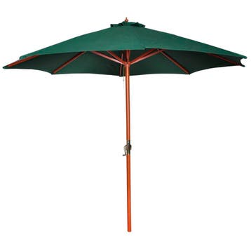 vidaXL Parasol 258 cm groen, Tuin en Terras, Parasols, Verzenden, Nieuw, 3 tot 4 meter