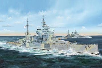 TRUMPETER 05324 BATTLESHIP HMS QUEEN ELIZABETH 1943 1/35..., Hobby en Vrije tijd, Nieuw