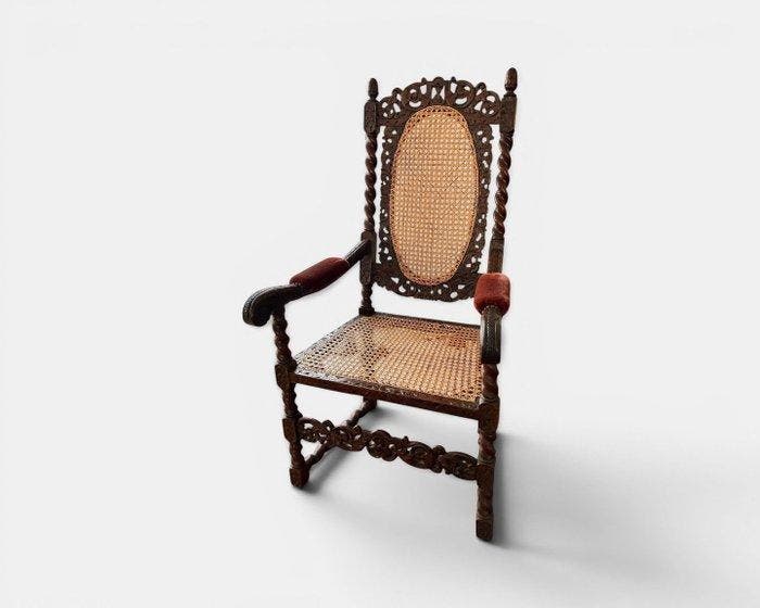 Fauteuil - Hout - Antieke armstoel, Antiek en Kunst, Antiek | Overige Antiek