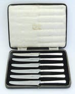 Set identieke fruitmesjes in originele etui - Sterling, Antiek en Kunst