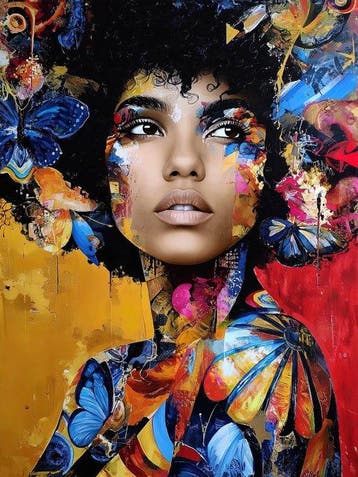 Yamila - Metamorfosis de Oro: Retrato Afro