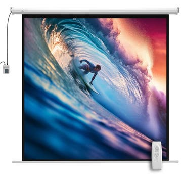 Beamer Scherm 189,5 X 189,5 Cm 92 Inch 1:1 HD 4K Rollo-Scher, Verzenden, Nieuw
