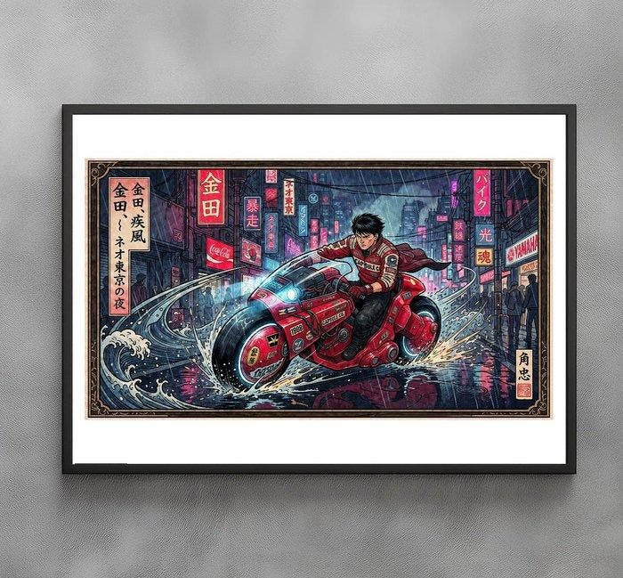 Sato Hageshi - Akira-Inspired Neon Velocity - Signed and, Spelcomputers en Games, Spelcomputers | Overige Accessoires