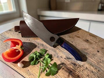 ypnotics Wavs - Keukenmes - Chefs knife - Lederen schede