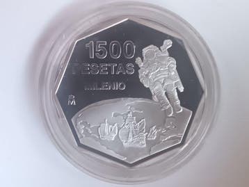 Spanje. Juan Carlos I. 1500 Pesetas 1999 (Zonder