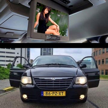 Grand Voyager 3.3i V6 Automaat Stow n Go 7pers. Tv Inr Mog, Gebruikt, Grand Voyager, Zwart, Grijs