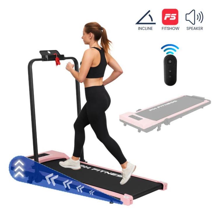 PHF A1F-3 | Loopband inklapbaar met helling | Nu 25% Korting, Sport en Fitness, Fitnessapparatuur, Benen, Nieuw, Overige materialen