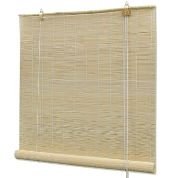 Bamboe Vitrage 100x160cm | 48% Korting - Deal, Huis en Inrichting, Ophalen of Verzenden, Zo goed als nieuw, Beige