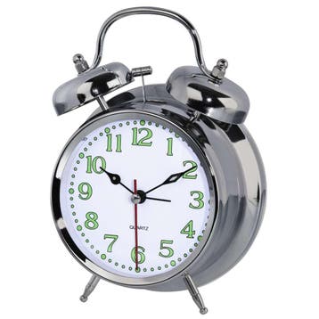 Hama Nostalgia Kwartswekker Zilver (Watches & alarm clocks), Verzenden, Nieuw, Hama