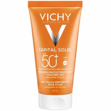 Vichy Capital Soleil Dry touch Protective Face Fluid SPF50 -, Ophalen of Verzenden, Nieuw, Overige typen