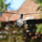 Solar prikkabel Chain met 10 warm witte led filament lampen, Kunststof, Verzenden, Minder dan 50 watt, Overige typen