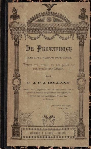 Bolland, G.J.P.J.-De Pentateuch, Verzenden, Gelezen