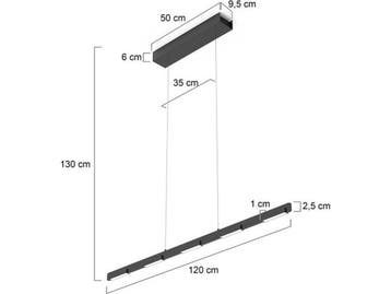 Steinhauer Bloc 3296ZW - Hanglamp - Hoogteinstelbaar 10-130, Verzenden, Nieuw
