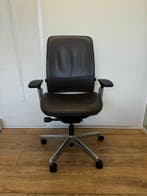 Refurbished Steelcase Amia - Bruin Leer - 5 Jaar Garantie!, Bruin, Verzenden, Zo goed als nieuw, Bureaustoel