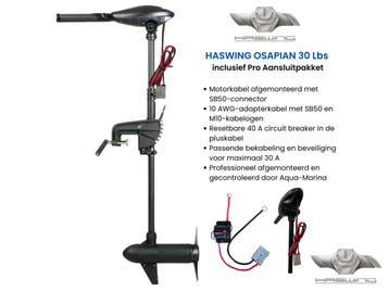 Haswing Osapian 30 Pro met aansluitpakket – 12V – 30 lbs, Minder dan 5 pk, Elektrisch, Nieuw, Ophalen of Verzenden