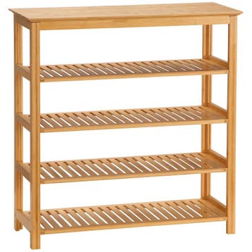 TRUUSK Schoenenrek van Bamboe - 4 Planken - Geschikt t/m Maa, Huis en Inrichting, Woonaccessoires | Dienbladen, Verzenden, Nieuw