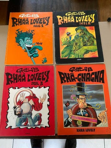 Gotlib - 3X Rhââ Lovely en 1X Rhââ Gnagna - Humor - Erotiek, Meerdere stripboeken, Verzenden, Nieuw