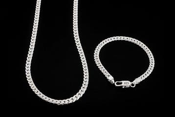 Zonder minimumprijs - Parure Zilver - Sieradenparure van 925