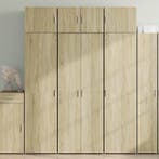 vidaXL buffetkast 70x42,5x185 cm bewerkt hout sonoma, Minder dan 50 cm, Verzenden, Nieuw, Minder dan 100 cm