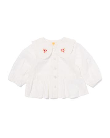 HEMA Babyblouse bloemen wit, Verzenden, Nieuw