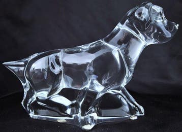 Baccarat - Figuur - Chien en garde - Kristal