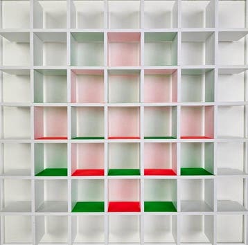 Luis Tomasello (1915-2014) - Reliëf, Grille Chromoplastique
