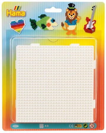 Hama - Strijkkralen Bordjes (4 stuks) | Hama - Hobby, Verzenden, Nieuw