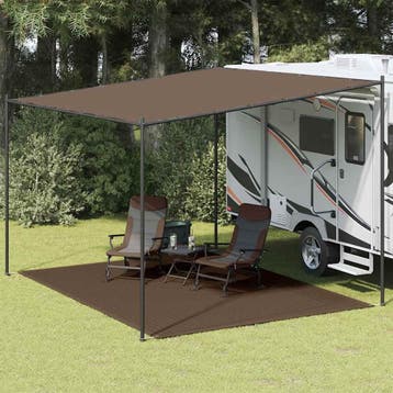 vidaXL Tenttapijt 300x400 cm bruin, Caravans en Kamperen, Verzenden, Nieuw