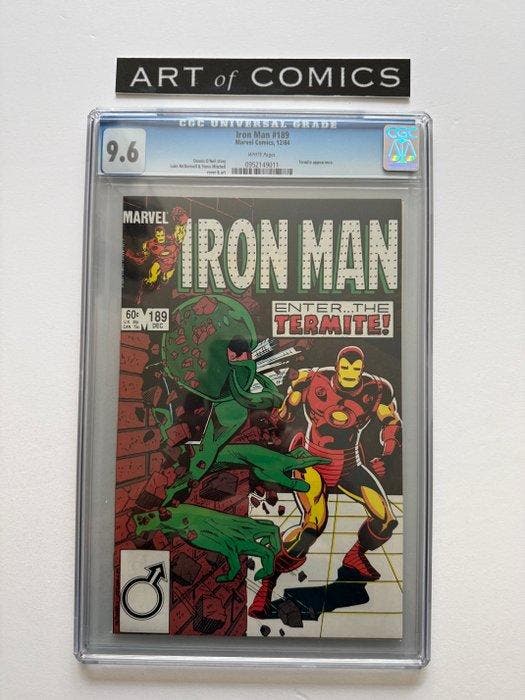Iron Man #189 - Termite Appearance - CGC 9.6 - 1 Graded, Boeken, Strips | Comics