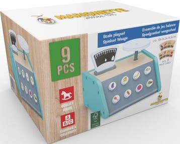 2dekans | Marionette Wooden Toys Speelgoed Weegschaal - Met, Ophalen of Verzenden, Zo goed als nieuw