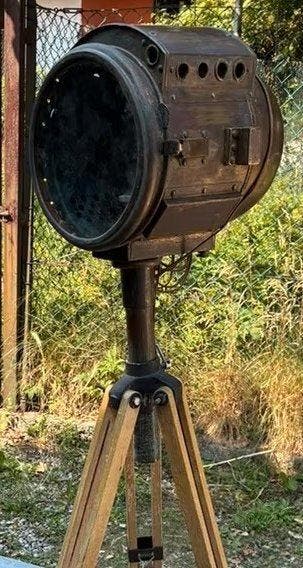 Lantaarn - Verguld messing - Lantaarn uit de filmindustrie -