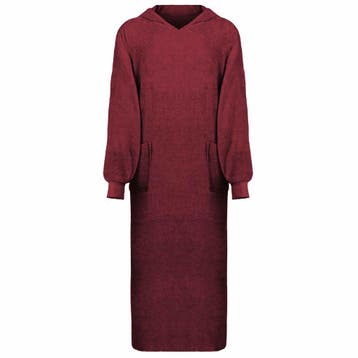 vidaXL Deken hoodie KINN Rood XXL Katoen, Verzenden, Nieuw