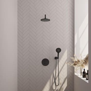 Brauer Black Carving Thermostatische Regendoucheset Inbouw -, Ophalen of Verzenden, Nieuw
