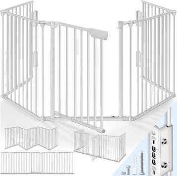 Veiligheidshek - Haardscherm - Hondenhek - 360 cm - Grijs -, Verzenden, Zo goed als nieuw