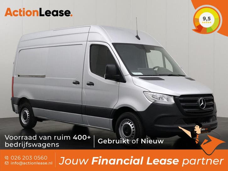 Mercedes Sprinter Bestelbus L2 H2 2022 Diesel Automaat, Auto's, Mercedes-Benz, Te koop, Zwart, Automaat, Financial lease, BTW verrekenbaar