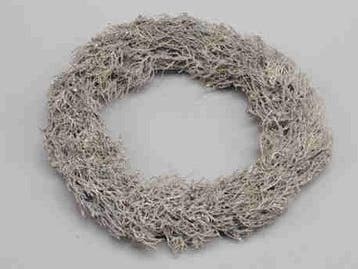 Krans Iron Bush Thin White Wash 35 cm per stuk, Ophalen of Verzenden, Nieuw