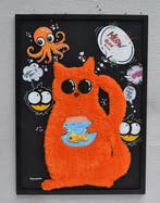 Patrycja Mroczkowska - Ginger Shaggy Cat who stole a fish 3D