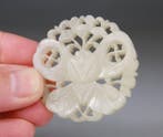 Plaque - Hanger van witte nephrietjade - Jade - China -