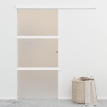 vidaXL Schuifdeur met zachte stops 90x205 cm ESG-glas en, Verzenden, Nieuw