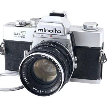 Minolta SR-T Super + Auto Rokkor-PF 1,8/55mm | Single lens, Nieuw