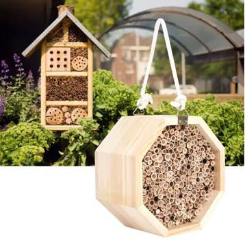 Houten Insectenhotel voor Tuin – Bijenhuis en Nestkast, Dieren en Toebehoren
