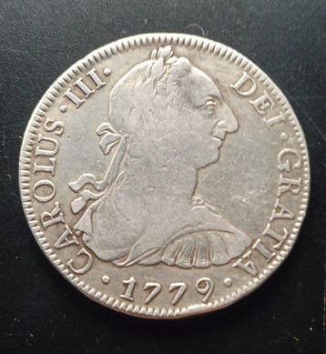 Spanje. Carlos III. 8 Reales 1779 Mexico FF