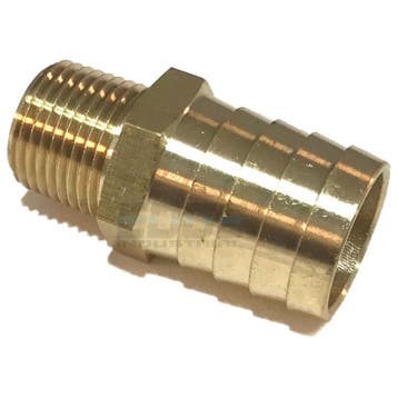 3/4 HOSE BARB X 3/8 MALE NPT Brass  Fitting, Ophalen of Verzenden